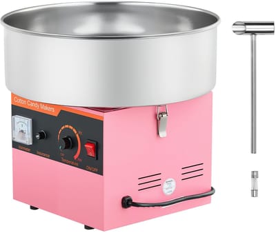 Commerciële Elektrische Suikerspinmachine 1kw Roze voor Professioneel Gebruik