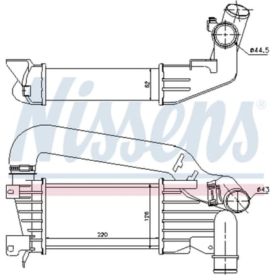 Intercooler NISSENS 96592
