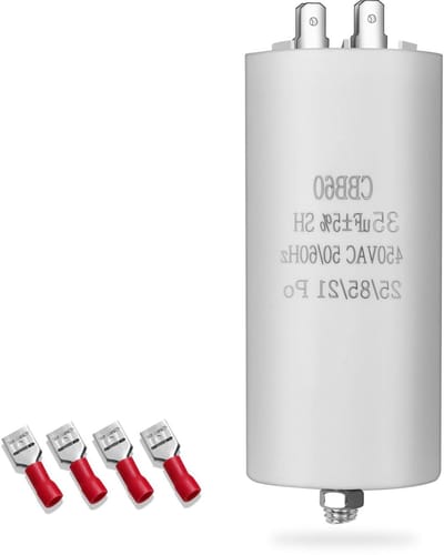 Motor Condensator - Startcondensator Loopcondensator - Motoren Starten - Zelfherstellend Vermogen - 35UF 450V - Zwart
