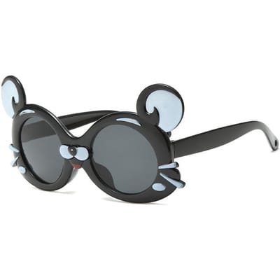 NIEUWE Kinder Cartoon Zonnebrillen UV400 Bescherming Jongens Meisjes Buiten Zonnebrillen Schattige Klassieke Brillen gray