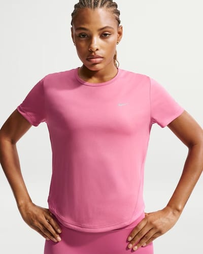 Tempo women's dri-fit short-sl - Hardloop t-shirt korte mouw zomer dames - Rood
