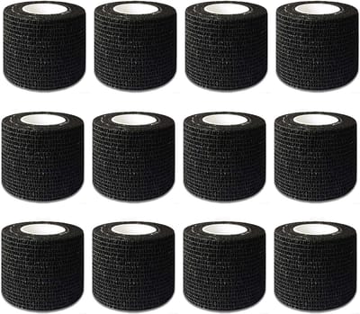 Grip Cover Wrap - 12pcs 5cm x 4.5m Grip Wrap Tape Grip Tape Wrap Elastic Bandage Wrap Grip for Machinery