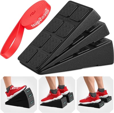 Squat Wiggen Set - Kuit Strekker Plank - Fitness Oefeningen - Meerdere Hoeken Mogelijk - 3 Stuks - Rood