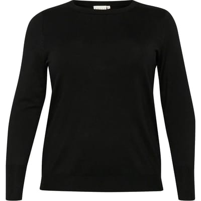 Korte mouwen gebreide pull voor dames KAFFE Curve Lizzy