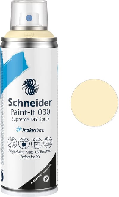 Schneider spuitbus verf - Paint-It 030 - DIY spuitverf - acrylverf - 200ml - haver pastel - S-ML03052061