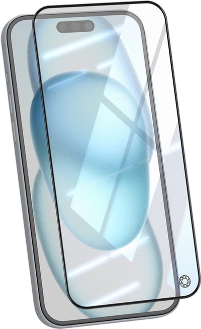 Force Case, Screenprotector geschikt pour Geschikt voor Apple iPhone 15 Plus - Tempered Glass 3D Anti-Impact, Transparant