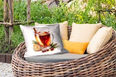 Buitenkussens - Tuin - Thee - Warm - Winter - Sfeer - 50x30 cm