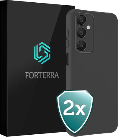 Hoesje 2 Stuks - Geschikt voor Samsung Galaxy A16 - Sterk & Shockproof - Back Cover - Case Siliconen - Telefoon Hoes - Zwart