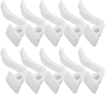 Set van 10 Hittebestendige Plastic Radiatorhouders met Bevestigingsclips en Veelzijdige Haken voor Thuis, Kantoor en Hotelgebruik