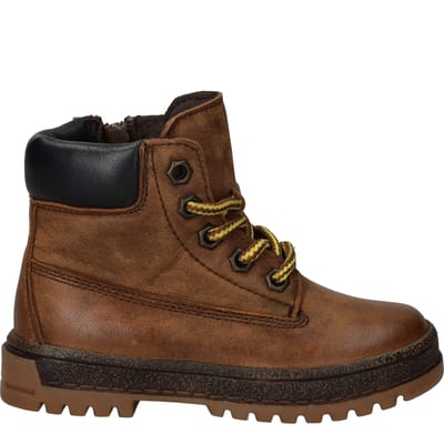IK-KE Veterboots - Jongens - Bruin - Maat:23