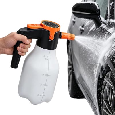 Elektrische Schuimsproeier - Draagbare Dispenser - Auto Wassen - Oplaadbaar Draadloos - 2 Liter - Wit