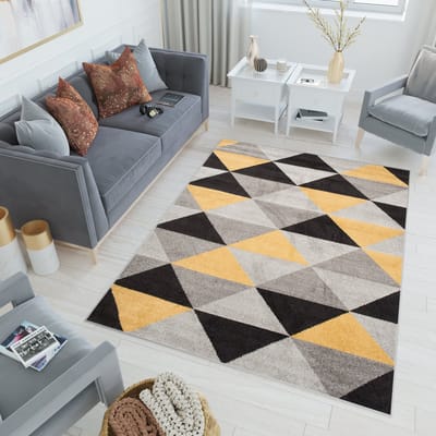 Tapiso Lazur Vloerkleed Grijs Zwart Modern Abstract Tapijt Maat- 300x400