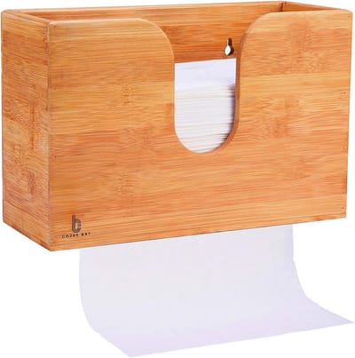 Papieren Handdoekdispenser voor Keuken en Toilet - Wandmontage of Aanrecht - Geschikt voor C/Z-Vouw