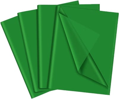 60 Vellen Groene Tissuepapier 35x50cm - Cadeauverpakking, Knutselen, Kunstprojecten voor Feestdagen en Speciale Gelegenheden
