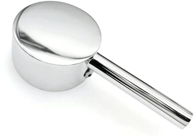 Cosensi- Kraanhendel Verchroomd - Ronde Handgreep - Vervanging - Geschikt voor 40# Klepkern - Afmetingen 10,7 x 5 x 2,5 cm - Stevig en Duurzaam - Kraangreep