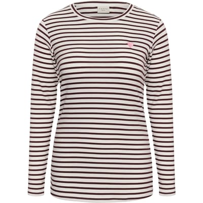 Dames-T-shirt met lange mouwen KAFFE Curve KCLia