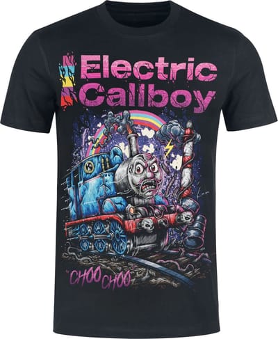 Electric Callboy Choo Choo - Heavyweight Heren T-shirt - zwart - L
