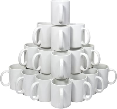 72 Witte Sublimatie Mokken met blanco doosjes