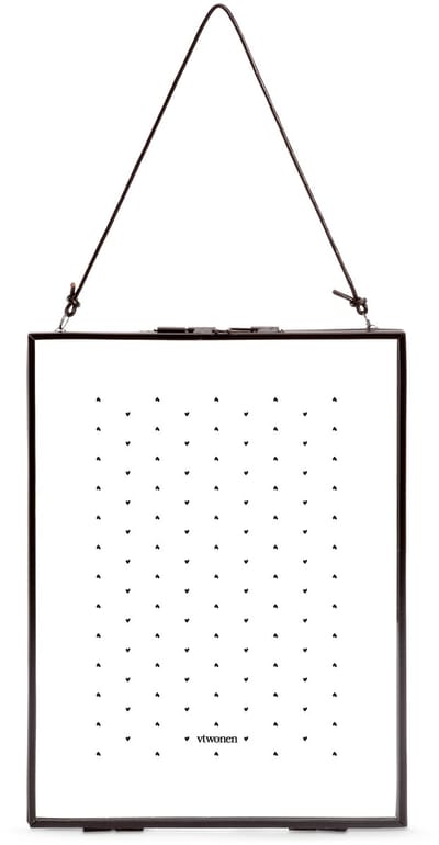 Photo Frame Metal Black with Lock 20x26x0.8cm