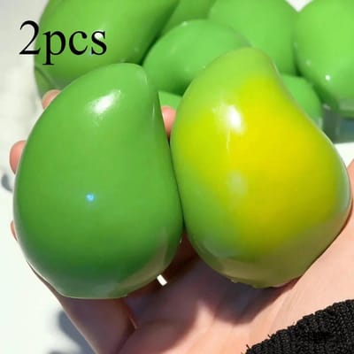 Mango Knijpspeeltje Dat Rijpt Door Aanraking Kleurveranderende Zachte Gel Squishy Bal Hitte-Geactiveerd Trending Stressverlichtend Mini Speeltje