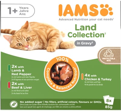 IAMS Delights Adult Land Gravy Multipack - 8 x 85 gr