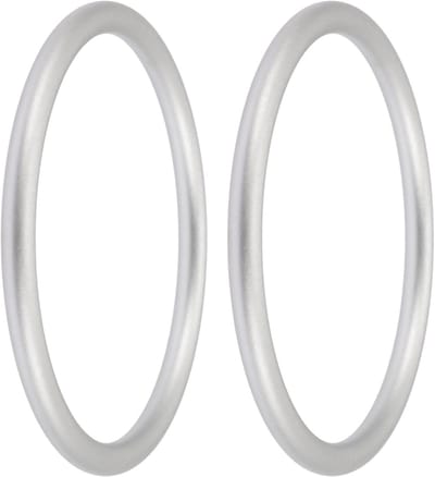 Draagdoek Ringen - Baby Draagaccessoires - Veilig Dragen - Lichtgewicht Aluminium - 8.7 x 1 cm - Zilver