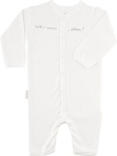 BAMBAM Pakje "who needs sleep" - Wit - Baby cadeau