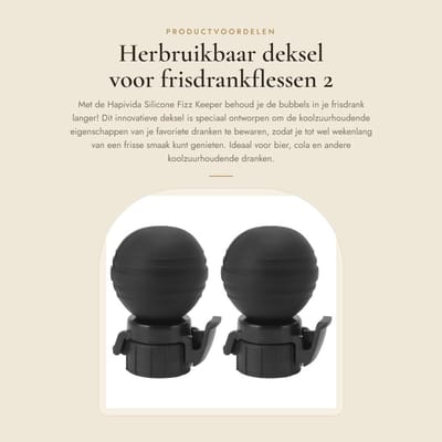 Dailygoods- Fizz Keeper - Silicone Flesdeksel - Herbruikbaar - Handmatig Inflaterend - Houdt Dranken Vers - Geschikt voor Frisdrankflessen - Drankdop