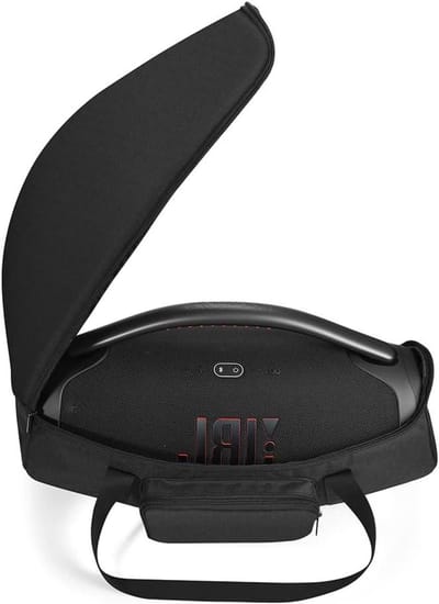 Draagbare Speaker Tas - Opberghoes Beschermhoes - Veilige Opslag - Extra Ruimte Accessoires - 52cm - Zwart