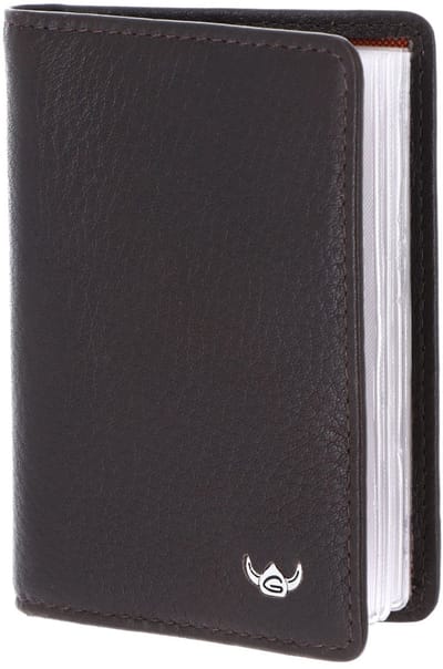 Golden Head Leren kaarthoes Capri RFID Protect Kartenetui 4431 Dunkelbraun donkerbruin