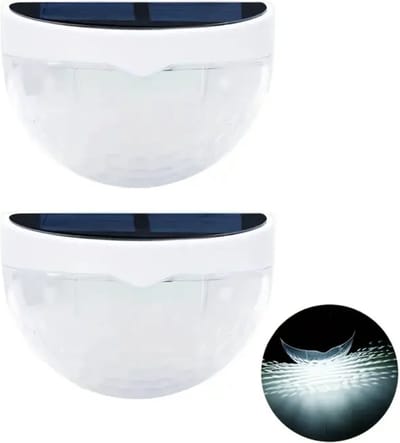 Livano Tuinverlichting - Tuinlampen - Buitenverlichting - Tuin Verlichting - Led Lamp - Licht - Op Zonneenergie - Wit Licht - Wit 2 stuks