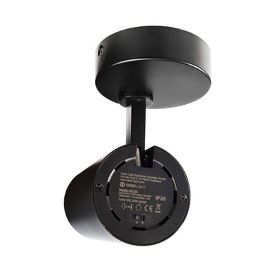 Deko-Light LED plafondspot Lucea, verstelbaar, 15 W zwart