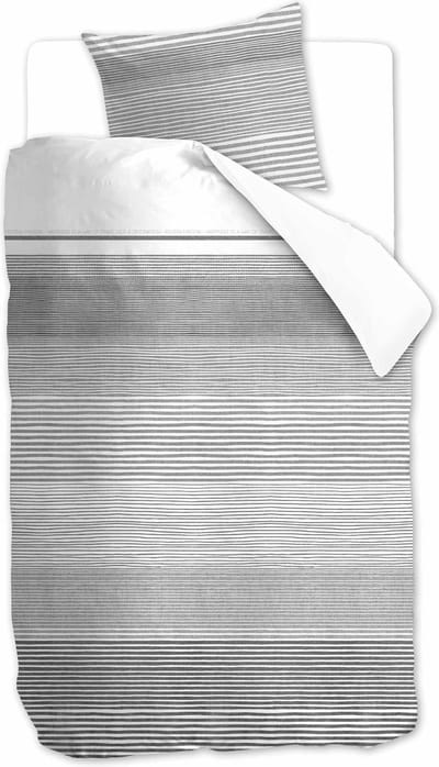 Riviera Maison Destination Dekbedovertrek - Eenpersoons - 140x200/220 cm - Grey