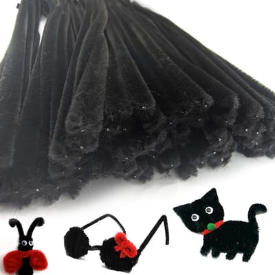 100 Stuks Creatieve Chenille Pijpenragers voor Knutselprojecten, Kleurrijke Craft Wire voor Bloemen en DIY Creaties