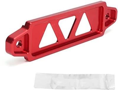 Dailygoods - Autobatteriehalterung - Aluminiumlegierung - Perfecte pasvorm - Rood - Batterijbevestiging - Ideaal voor auto-onderhoud - Kleur rood