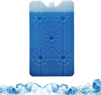 Koelelementen Set - IJspacks Langwerpig - Gekoeld Transport - Herbruikbaar Gelpack - 240 x 135 mm - Blauw