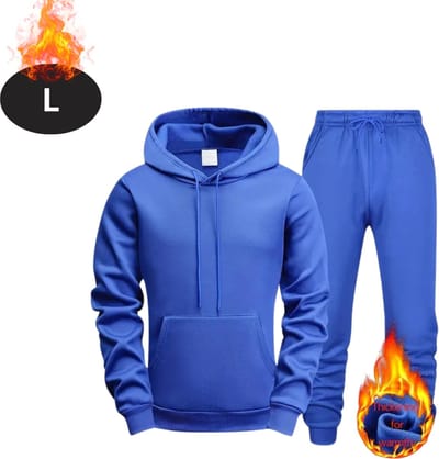 Nivard Joggingpak - Huispak - Volwassenen - Trainingspak - Comfortabel - Joggingsbroek - Tracksuit - Heren - Blauw - L