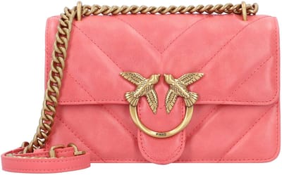 PINKO Love One Schoudertas Leer 21 cm - Dames - coral. speziato