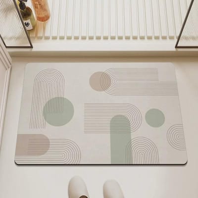 Badkamervloermat, waterabsorberende en antislip zachte diatomiet vloermat, toiletvoetmat 40x60cm15.7x23.6in