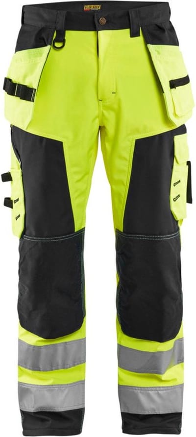 Blaklader Werkbroek softshell High Vis 1567-2517 - High Vis Geel/Zwart - C46