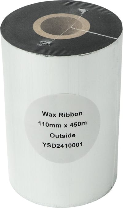 Compatible Thermal ribbon - Wax - 110mmx450m - Thermisch transfer lint - Inktlint - Printerlint - Printlint - Zebra 2300 - DULA
