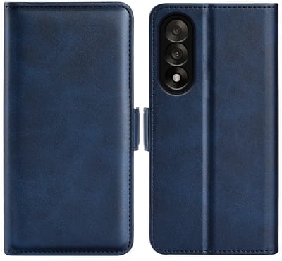 MobyDefend Hoesje - Geschikt voor OnePlus Nord 5 - Luxe Wallet Book Case (Sluiting Zijkant) - Blauw