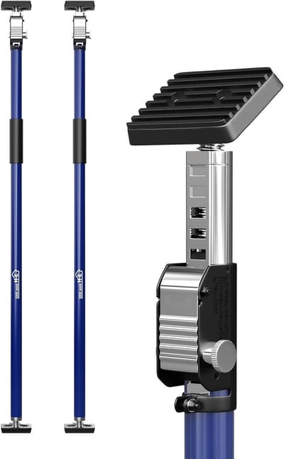 Montagesteunen - Telescopische steunen - Ondersteunen en Bevestigen - Eenhandbediening - 110-195 cm - Donkerblauw