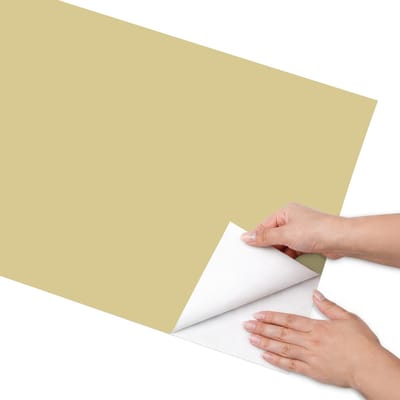 Coloray Meubel Wrap Folie - Geel Meubelfolie - 50x100 cm - Meubel Wrap Folie Vintage geel - Plakfolie Meubels - Minimalist Meubelfolie - Decoratiefolie Zelfklevend - Slaapkamer decoratie - Achtergronden en patronen