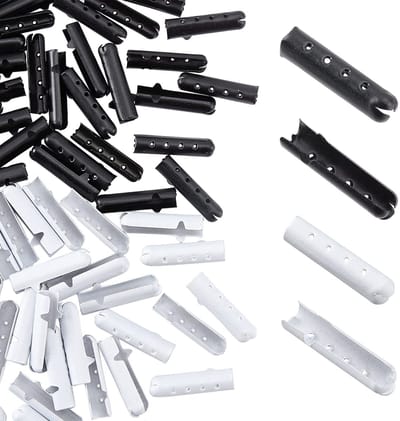 Allecto - Aglet Tip - Schoenveters - Bescherming - 23x6mm - Vervangende Aglets - 100 Stuks - Geschikt voor Sneakers en Sportschoenen