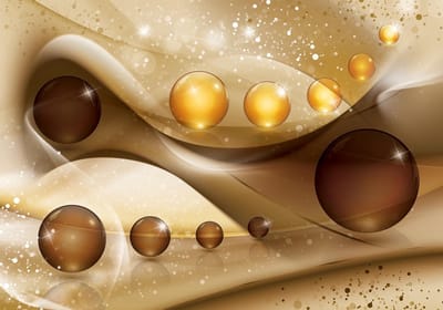 Modern Abstract Design Spheres Photo Wallcovering