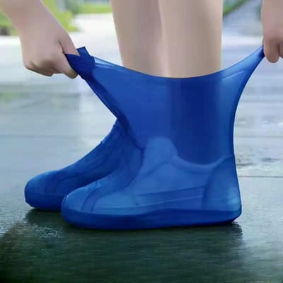 Daity 2-pack waterdichte - herbruikbare regenlaarshoezen - Hoge kwaliteit - duurzaam - universeel -blauw Waterdichte schoenhoezen