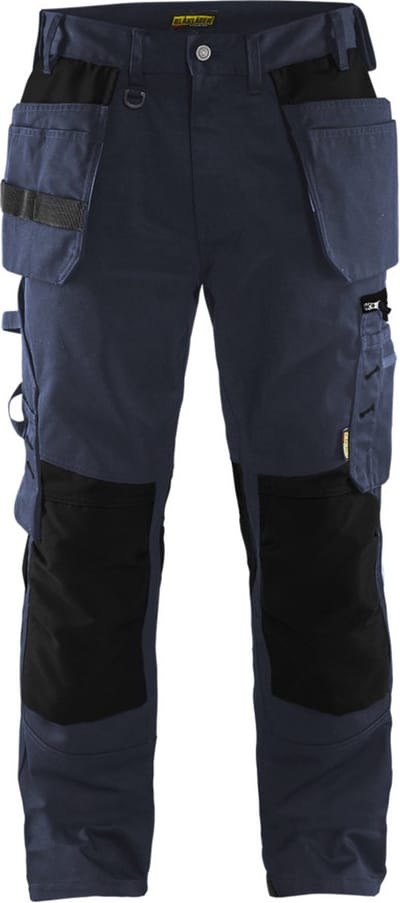 Blaklader Werkbroek met spijkerzakken 1555-1860 - Donker marineblauw/Zwart - D84