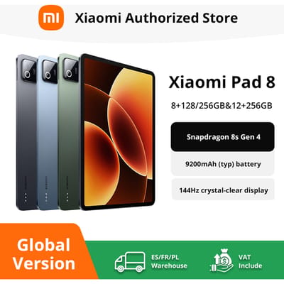 Xiaomi Pad 8 Tablet 11.2 inch LCD 3.2K 144Hz scherm Snapdragon (globale versie) ®   8s Gen 4 3MP Camera 9200mAh Batterij Mi Pad