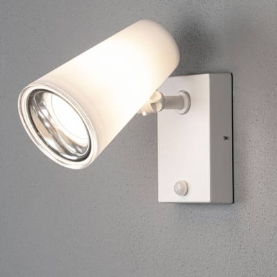 Konstsmide Wandlamp Fano Sensor 21,5 Cm E27 25w 230v Staal Wit